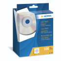 Herma CD/DVD Sleeves     124x124 100 pcs white self-adhesive 1140
