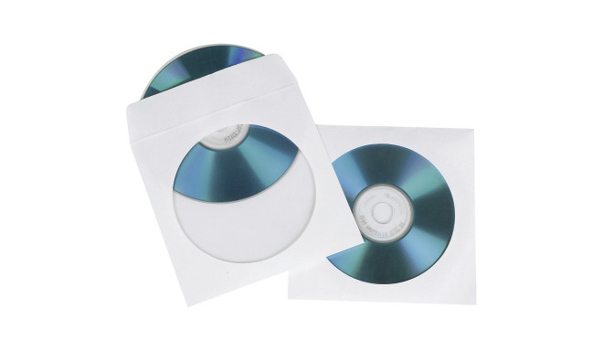 1x100 Hama CD/DVD Paper Sleeves white                   SK 51174