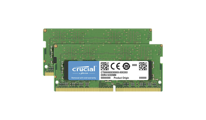Crucial RAM DDR4-3200 Kit 64GB 2x32GB SODIMM CL17 (8Gbit)