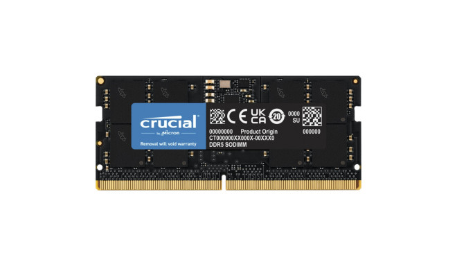 Crucial RAM DDR5-4800 16GB SODIMM CL40 (16Gbit)