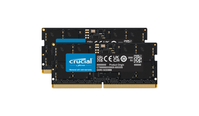 Crucial RAM DDR5-5600 Kit 32GB 2x16GB SODIMM CL46 (16Gbit)