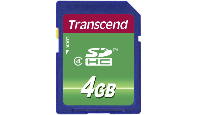 Transcend mälukaart SDHC 4GB Class 4