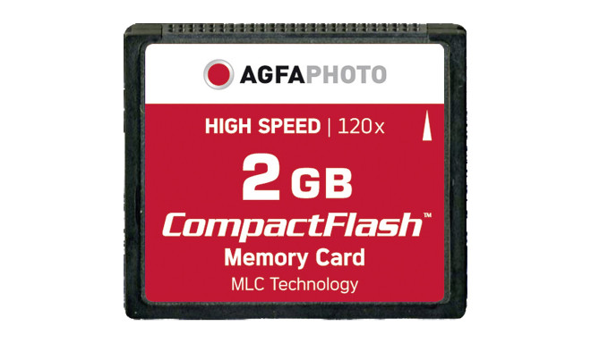 AgfaPhoto memory card Compact Flash 2GB High Speed 120x MLC