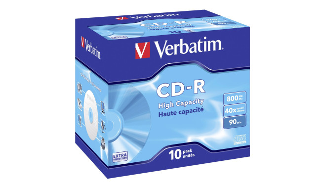 1x10 Verbatim CD-R 90 / 800MB JC 48x Speed, ExtraProtection