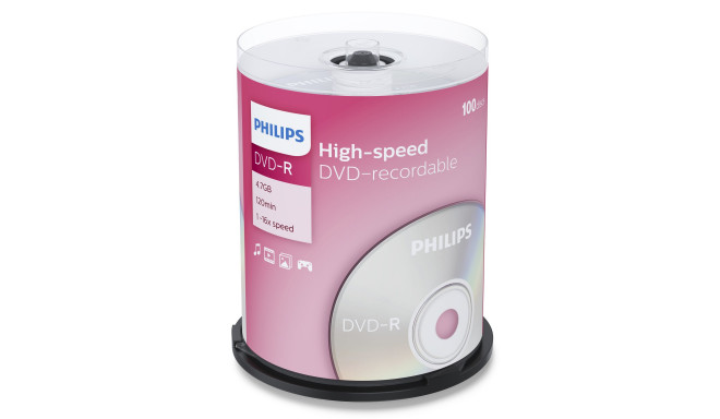 Philips DVD-R 100tk tornis