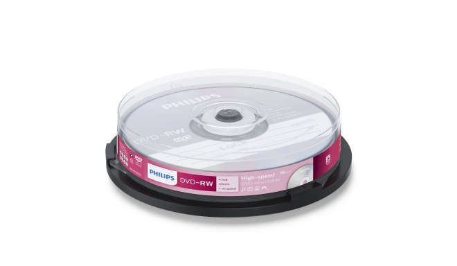 Philips DVD-RW 4,7GB 4x 10tk tornis