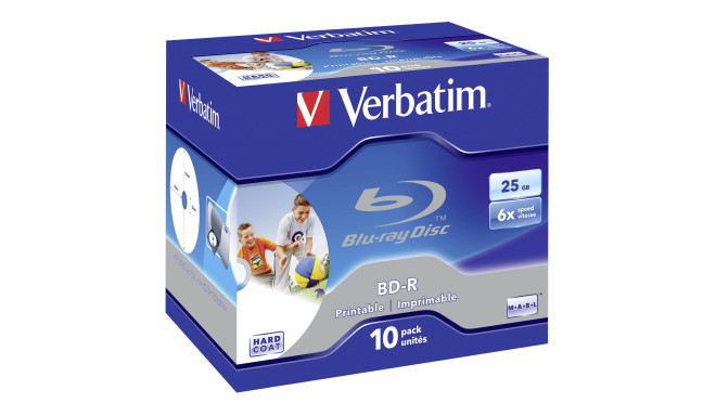 Verbatim BD-R 25GB 6x Printable 10tk karbis
