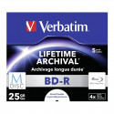 Verbatim BD-R M-Disc 25GB 4x Printable 5tk karbis