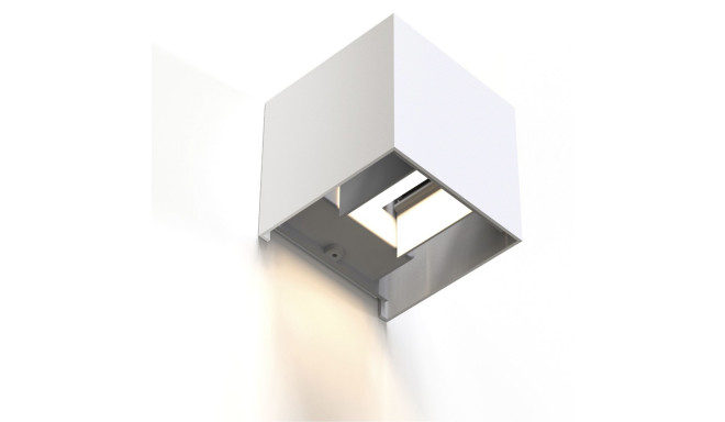 Hama WiFi wall light 10cm IP44 squared white
