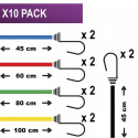 10x1 Master Lock Twin Wire Elastic Cords   3043EURDAT