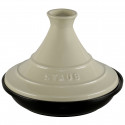 Staub Tajine 20cm round, cream cast iron, Tagine specialities