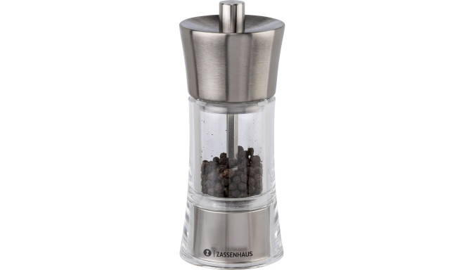 Zassenhaus pepper mill Aachen 14 cm, stainless steel/transparent