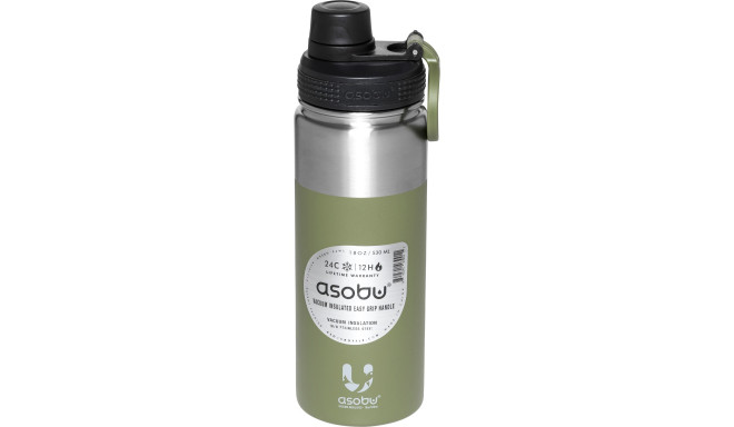 Asobu Alpine Flask Bottle Green,  0.53 L