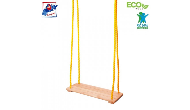 Woody 90130 Wooden Swing - natural for kids 3