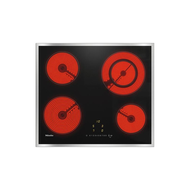 Miele KM 6520 FR Black Builtin 58 cm Zoneless induction hob 4 zone(s