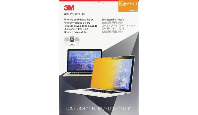 3M privaatsusfilter MacBook Pro 15", gold (GFNAP007)