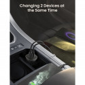 UGREEN USB-C PD+USB-A QC 24W Fast Car Charger Gray