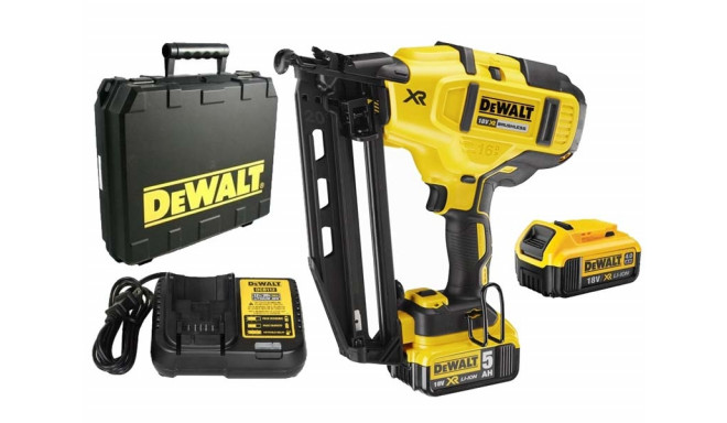 DEWALT naelapüstol 18V DCN660P2 16Ga 32-63mm 2x5.0Ah BL