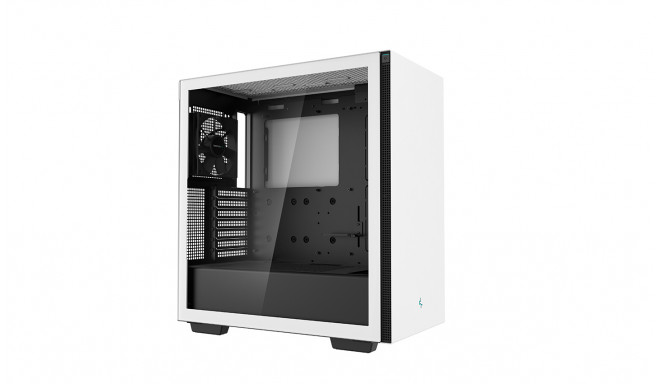 Deepcool MID TOWER CASE CH510 Side window, White, Mid-Tower, Power supply included No