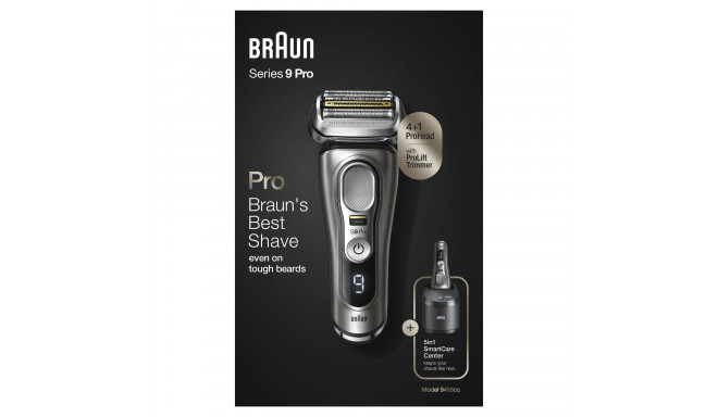 Braun Shaver 9465CC Operating time (max) 60 min, Wet&Dry, Graphite