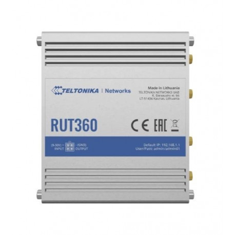 Teltonika Industrial Cellular Router RUT360 LTE CAT6 1 x LAN ports, 10/100 Mbps, compliance with IEE