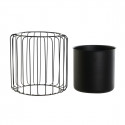 stādītājs DKD Home Decor 26 x 26 x 26 cm Melns Metāls