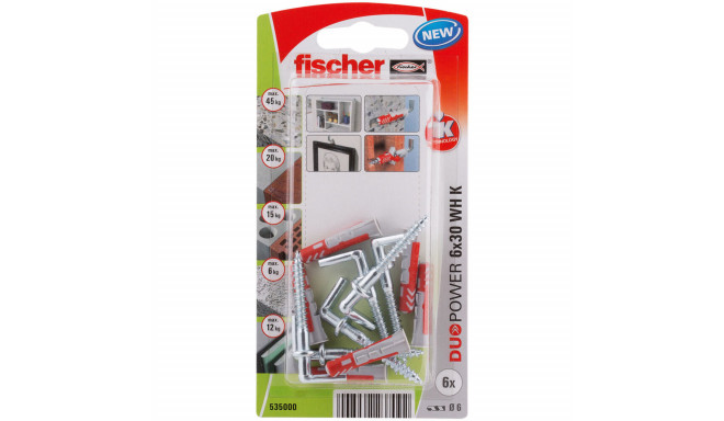 Tapas Fischer DuoPower 535000 Kniedes Ø 6 x 30 mm 6 gb.