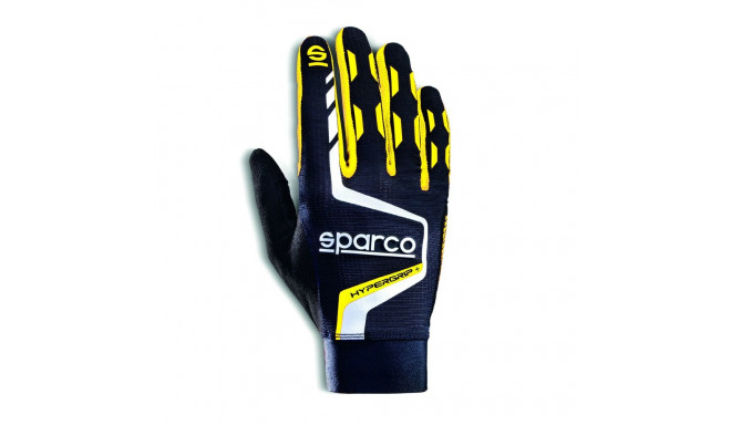 Gloves Sparco HYPERGRIP+ Yellow/Black 10