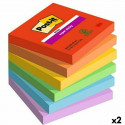 Kleepuvad Märkmepaberid Post-it Super Sticky 76 x 76 mm Mitmevärviline (2 Ühikut)