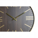 Sienas pulkstenis DKD Home Decor 40 x 4 x 40 cm Melns Brūns Dzelzs Svārsts Koks MDF (2 gb.)