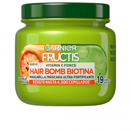 GARNIER FRUCTIS VITAMIN C FORCE & BIOTINA hair bomb mascarilla 320 ml