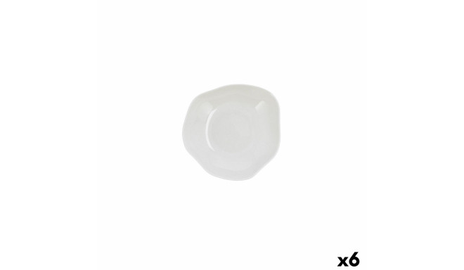 Bowl Ariane Earth Ceramic White Ø 17 cm (6 Units)