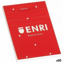 Notepad ENRI Red 80 Sheets A6 (10Units)