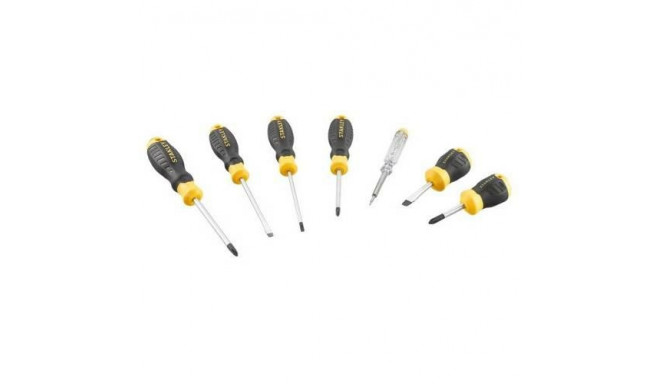 ST. SCREWDRIVERS 7 pcs. C/GRIP (3PŁ+3PH+VOLTAGE TESTER)