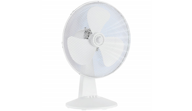 Table fan, 40W, 40cm, 3 speeds, mechanical, noise level: 50-60 dB, Oscillation 80°, Tilting +24° -12