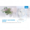 Table fan, 40W, 40cm, 3 speeds, mechanical, noise level: 50-60 dB, Oscillation  80°, Tilting +24° -1