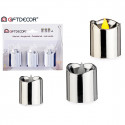LED Candle (3 Pieces) Silver