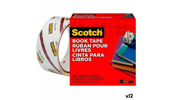 Клейкая лента Scotch 38,1 mm x 13,7 m Прозрачный полипропилен (12 штук)