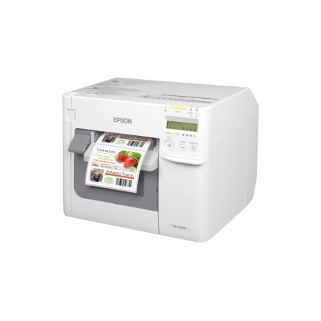 Epson ColorWorks C3500, cutter, disp., USB, Ethernet, NiceLabel, white