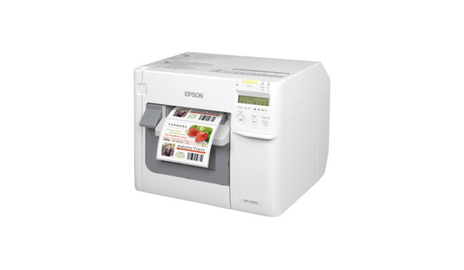 Epson ColorWorks C3500, cutter, disp., USB, Ethernet, NiceLabel, white