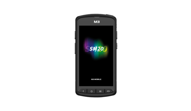 M3 Mobile SM20x, 2D, SF, USB, BT (5.1), Wi-Fi, 4G, NFC, GPS, disp., GMS, RB, black, Android