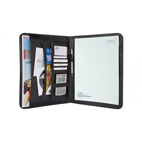Mapp A4 Wedo Elegance 25x3x33 cm, must