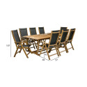 Garden furniture set FUTURE table, 8 chairs