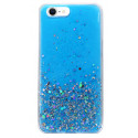 Fusion Glue Glitter Back Case Silikoonist ümbris Huawei P40 Lite siniseks