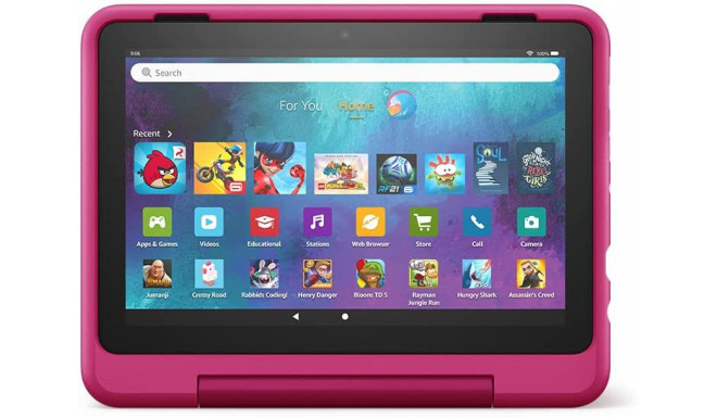 Amazon Fire HD 8 32GB Kids Pro 2022, rainbow universe (katkine pakend)