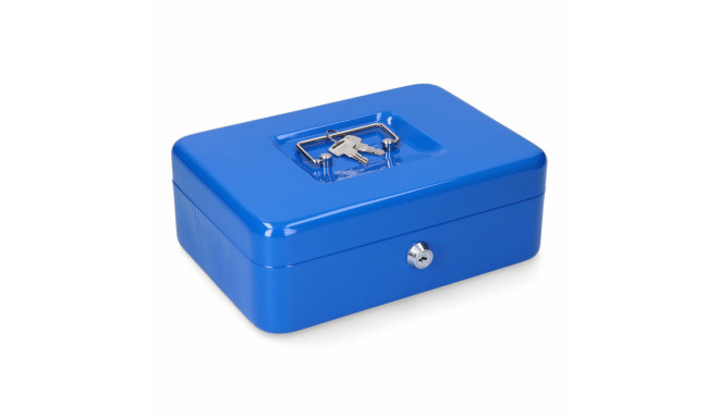 Safe-deposit box Micel CFC09 M13397 Blue Steel 25 x 18 x 9 cm 250 x 180 x 90 mm