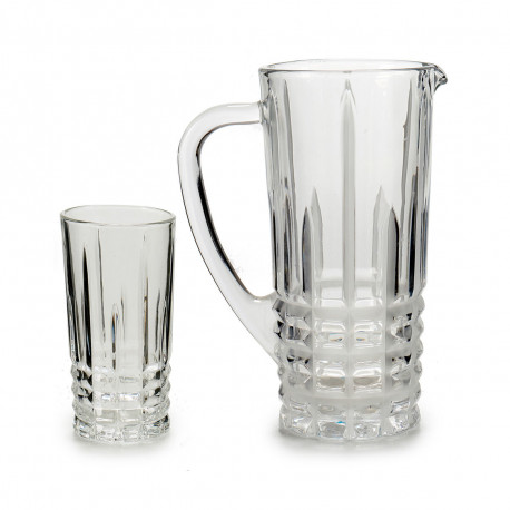 Burku un glāžu komplekts Vivalto 41053 Caurspīdīgs Stikls 250 ml