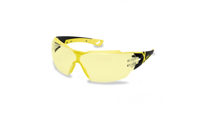 Safety glasses Uvex Pheos CX2 yellow lens, black/yellow - retail package