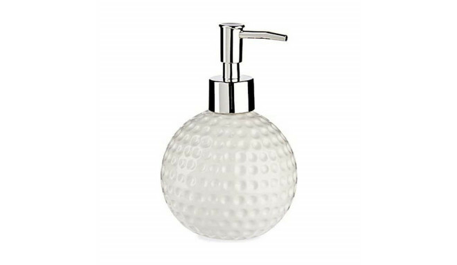 Soap Dispenser Golf White Metal Ceramic 300 ml