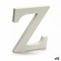 Letter Z Wood White (1,8 x 21 x 17 cm) (12 Units)